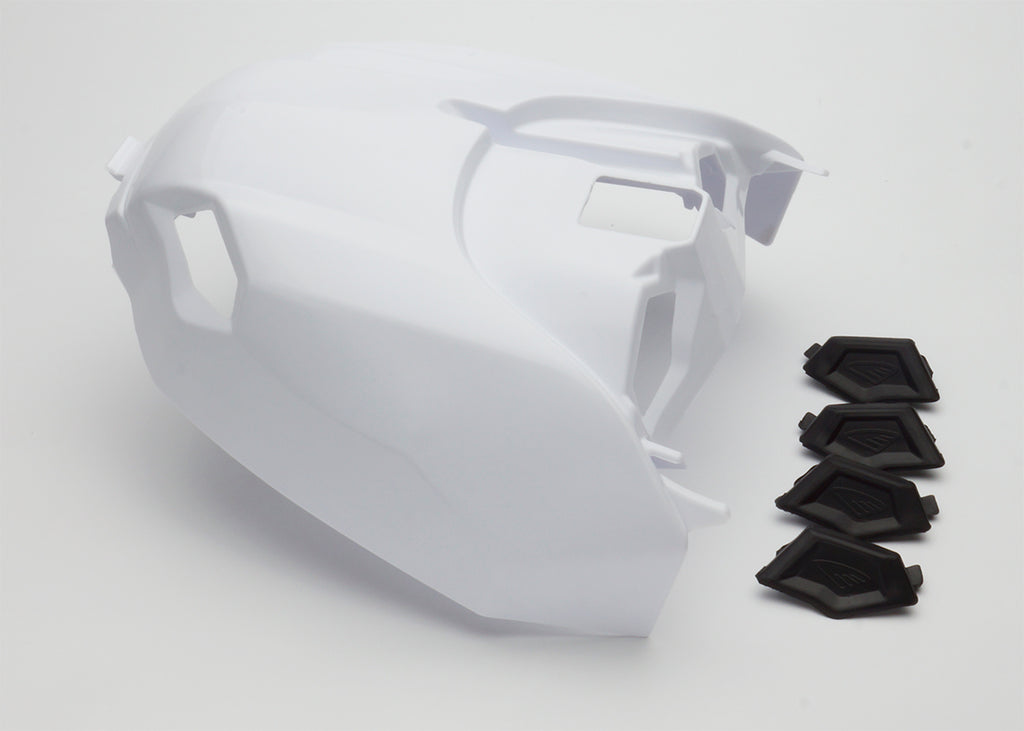 Vented Air Box Cover W/Plugs   White