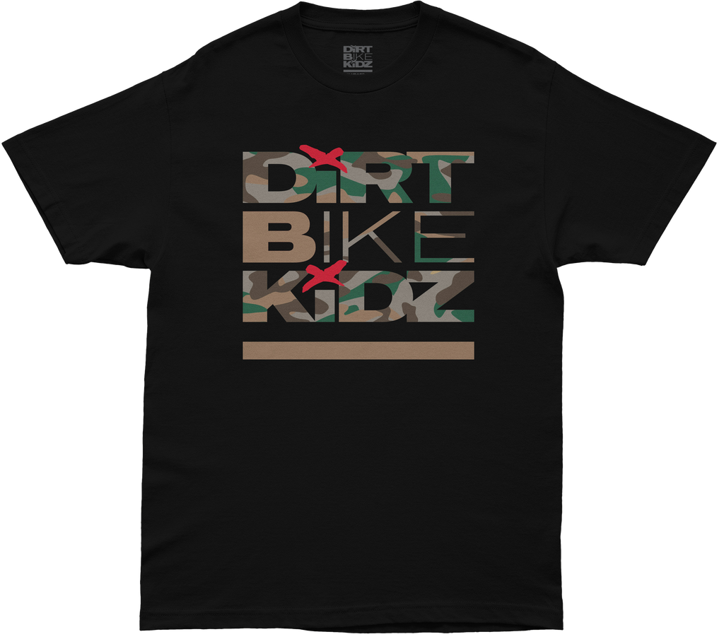Classic Camo Youth Tee Black/Color Camo Yx