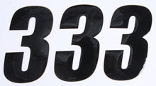 Load image into Gallery viewer, Number 3 Black 6" 3/Pk