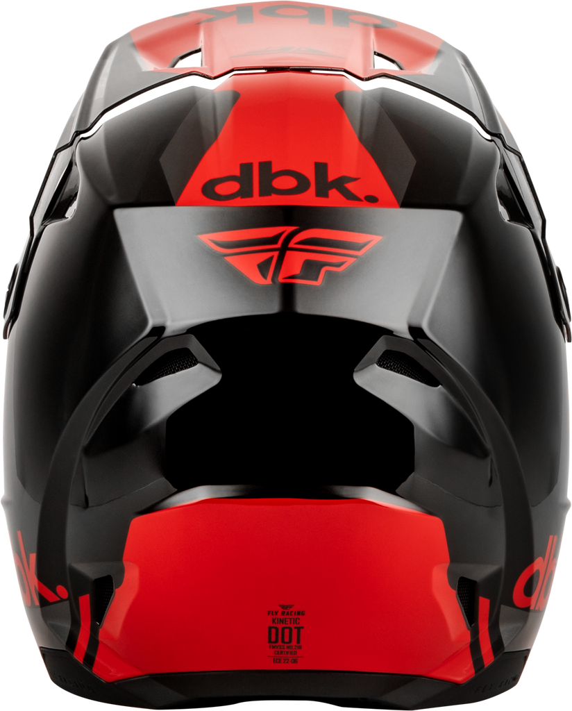 Kinetic Dbk Helmet Black/Red/Grey Xs