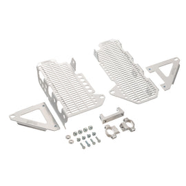 DEVOL Aluminum Radiator Guard, protective metal guard for vehicle radiators, designed by DEVOL to prevent damage.