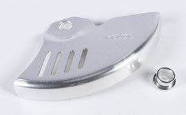 DEVOL rear disc guard for bikes, protective guard made of durable material, designed to shield rear disc brake area.