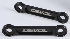 Devol suspension lowering link pull-rod for vehicles, 1.75-inch length, part number 60-6814, designed to improve ride height and stability.