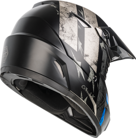 Mx 46 Patriot Off Road Helmet Matte Black/Grey/Blue 2x