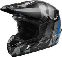 Load image into Gallery viewer, Mx 46 Patriot Off Road Helmet Matte Black/Grey/Blue Md