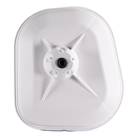 White RFX Air Box Wash Cover for Kawaski air filters, designed to protect and maintain air filter performance.