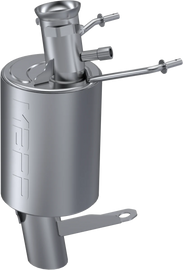 MBRP Performance Exhaust Trail AC Catalyst 858 showing metal exhaust components and catalytic converter for off-road vehicles