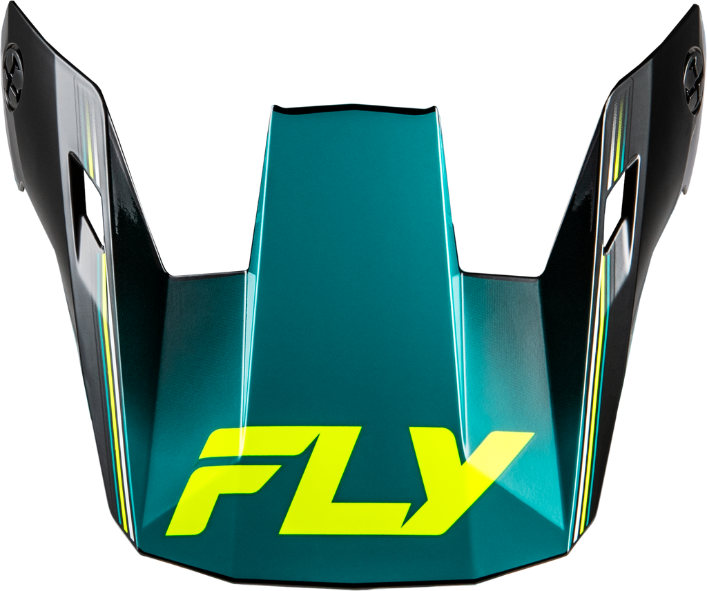 Yth Rayce Repeat Helmet Visor Black/Teal/Hi Vis Ys Yl