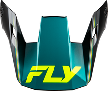 Load image into Gallery viewer, Yth Rayce Repeat Helmet Visor Black/Teal/Hi Vis Ys Yl