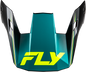 Yth Rayce Repeat Helmet Visor Black/Teal/Hi Vis Ys Yl