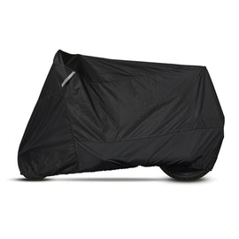 Dowco Weatherall Plus Cruiser Large storage cover, weather-resistant outdoor cover for motorcycles or bikes.