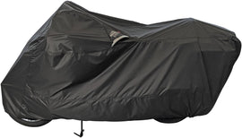Dowco Weatherall Plus storage cover with ratchet attachment in black, designed for XL outdoor equipment protection.