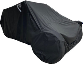 DOWCO Full Cover Weatherall Plus Can storage cover protecting outdoor trash cans from weather and debris.