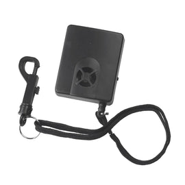 Dowco Weatherall Plus Cover Alarm for storage covers, showing the alarm device with digital display and control buttons.
