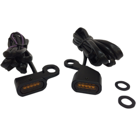DRAG LED FRONT MINI SIGNALS /MARKER LIGHTS HARLEY DAVIDSON MODELS - The Speed Shop Canada
