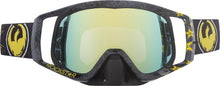 Load image into Gallery viewer, Dragon Vendetta Goggle Rockstar in black and gold with gold ionized lens, showcasing the stylish design and lens detail.