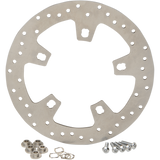 STAINLESS STEEL DRILLED FRONT ROTORS 14-23 HARLEY BAGGERS