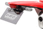 DRC Edge taillight holder kit with red lens for motorcycle illumination, model HON 634-8502R, shown with mounting components