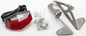 DRC Edge Fender Eliminator with red lens for motorcycle, featuring sleek design and durable build.
