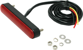 DRC Flex-3 taillight with red lens, motorcycle or bike rear light, featuring durable design and bright illumination.