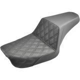 SADDLEMEN STEP UP SEATS BLACK HARLEY DAVIDSON DYNA FXD 04-05