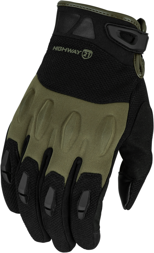 Fury Gloves Black/Olive Md