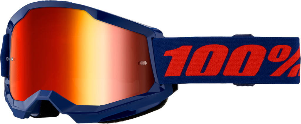 Strata 2 Goggle Navy Mirror Red Lens