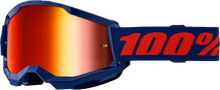 Load image into Gallery viewer, Strata 2 Goggle Navy Mirror Red Lens