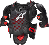 alpine star A-10 V2 Full Chest Protector Anthracite/Black/Red Xs/Sm 482-62207