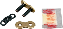 Load image into Gallery viewer, RK EXCEL Master Link Gb520zxw Rivet Chain in gold with detailed rivet design, suitable for heavy-duty industrial applications