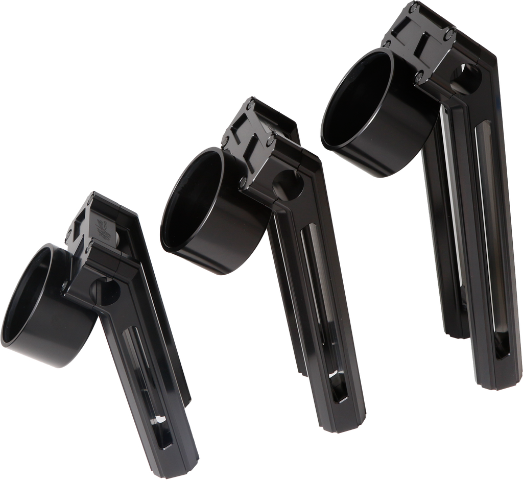 H/D Billet Speedo Mount Black Req Hofmann Risers