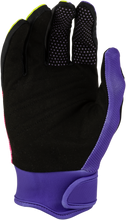 Load image into Gallery viewer, Youth F 16 Raze Gloves Purple/Pink/Yellow Yxs
