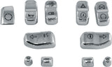 HardDrive Switch Caps Chrome Flh/Flt 14-23 11 Piece 820-55002