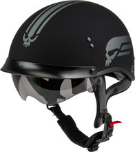 Load image into Gallery viewer, Hh 65 Retribution Helmet W/Peak Matte Black/Silver Lg