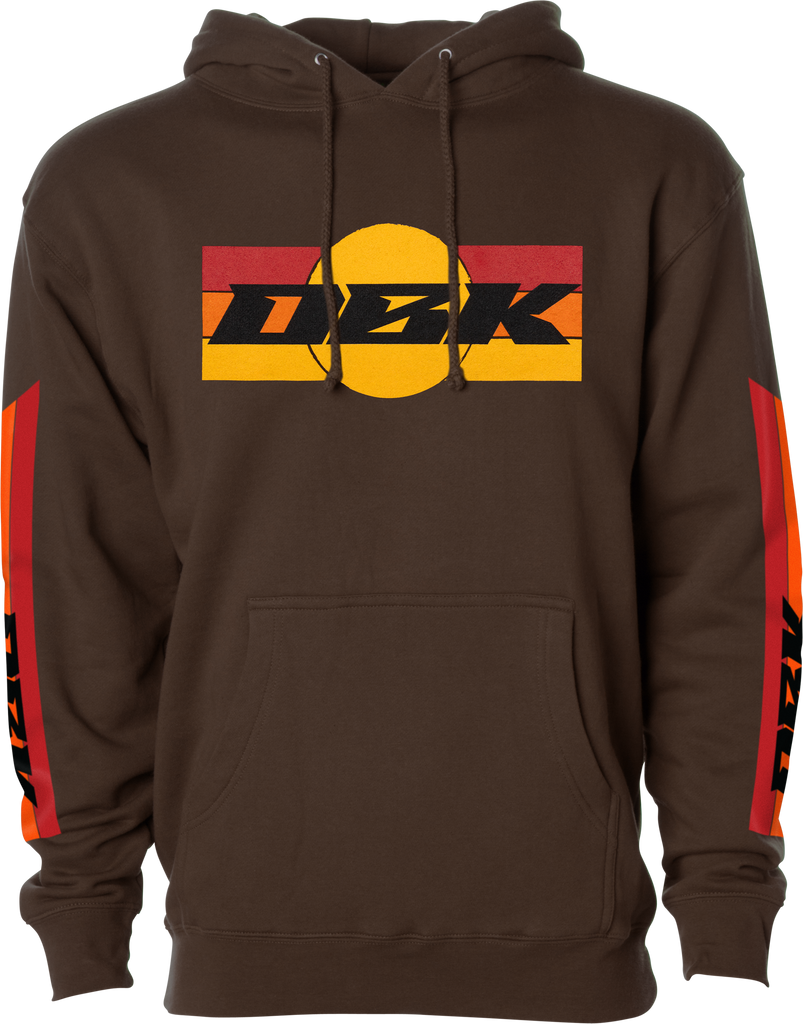 Sunday Stripe Hoodie Brown 2x