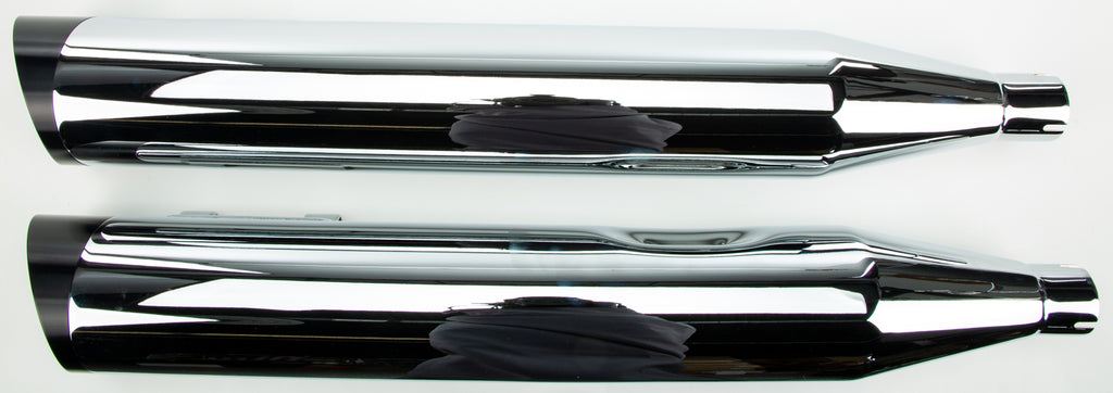 Comp S Slip On Tc Flh/Flt Chrome W/Black Slash Endcap