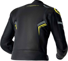 Load image into Gallery viewer, S1 D3o Leather Jacket Blk/Gry/Flo Yel Lg