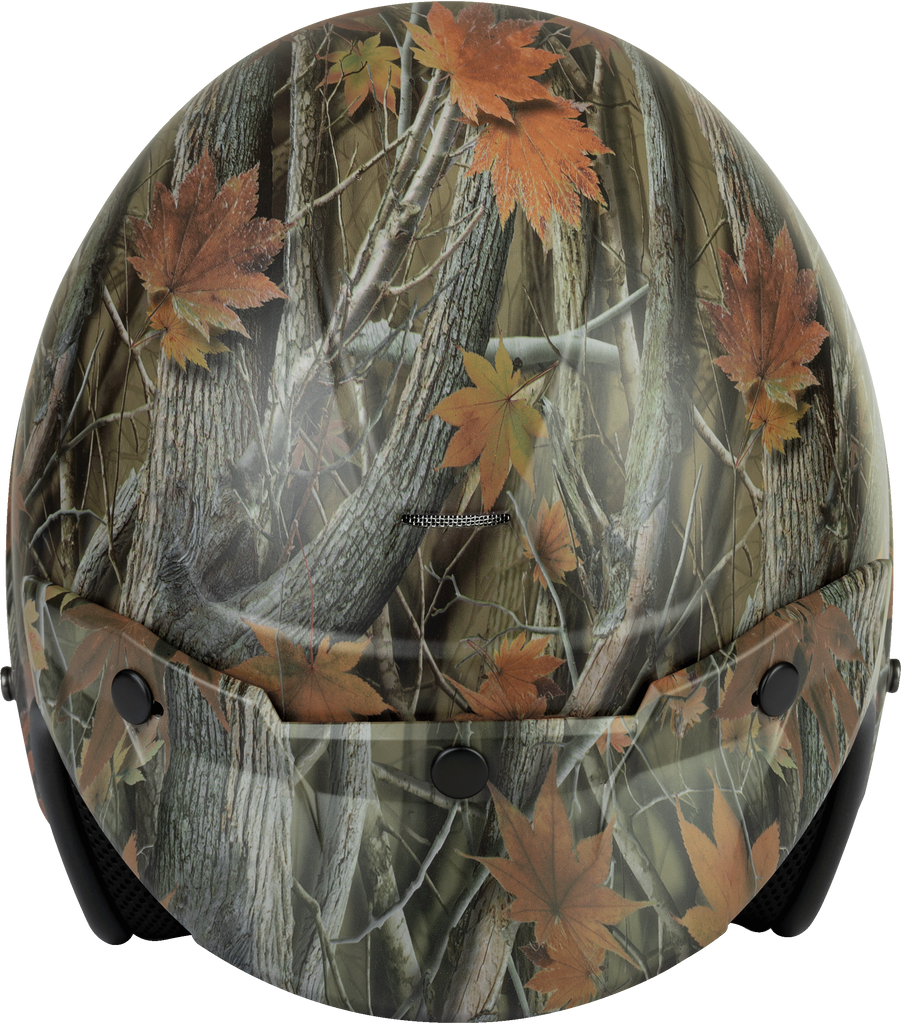 Of 2 Open Face Helmet Leaf Camo Xs