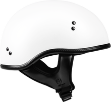 Load image into Gallery viewer, .357 Solid Half Helmet Matte White Xs