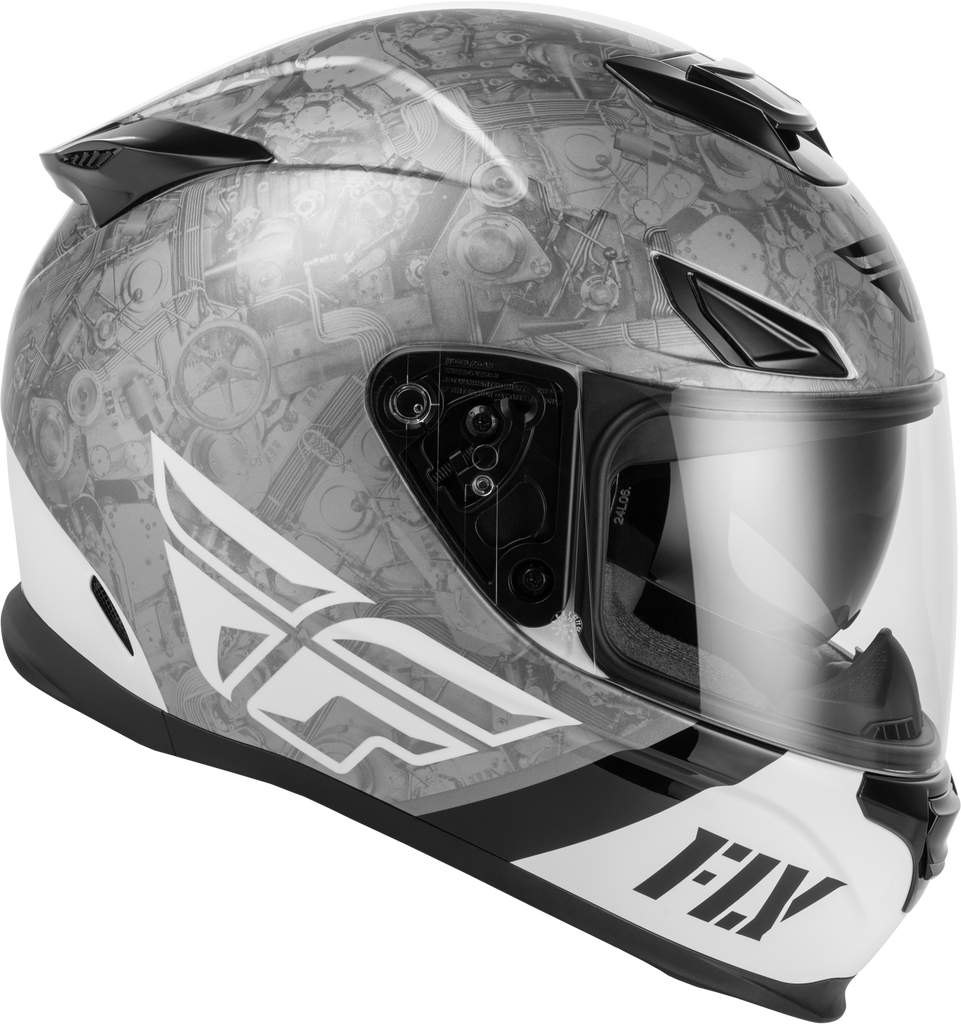 Sentinel Mech Helmet Black/White/Grey 2x