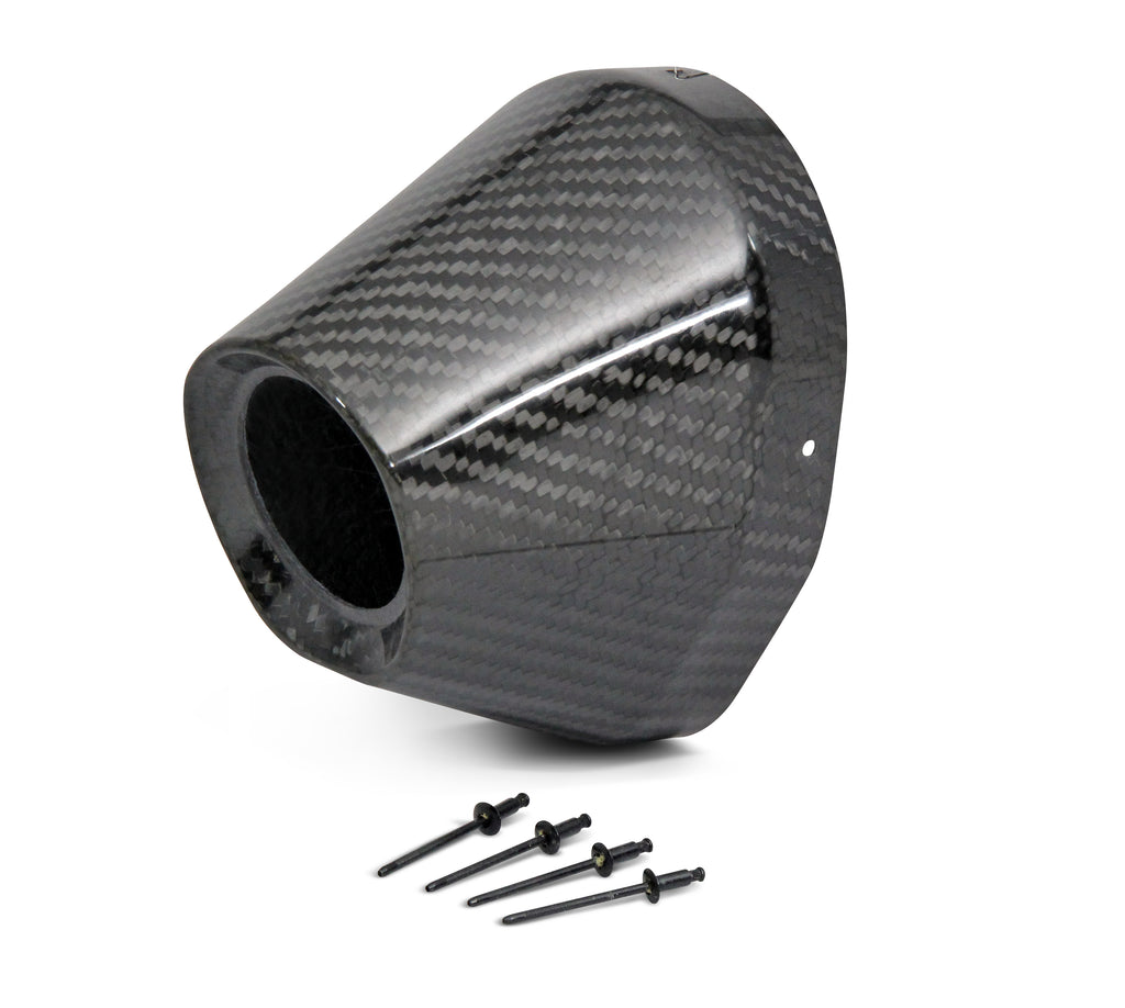 Carbon End Cap 4.5" Hole 1 3/4 Ti5/Ti6 Cap/Rivets