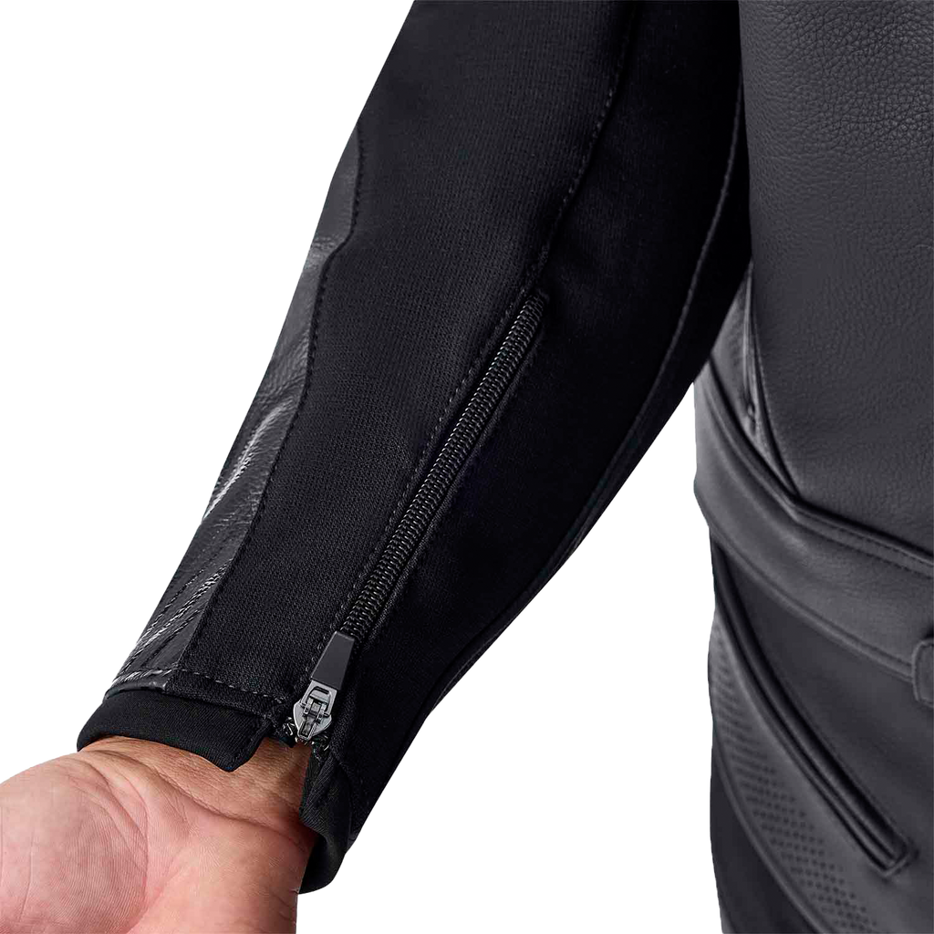Tractech Evo D3o Jacket Blk/Whi Leather Lg