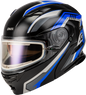Md 01s Transistor Snow Helmet W Electric Shld Blue/Black Sm