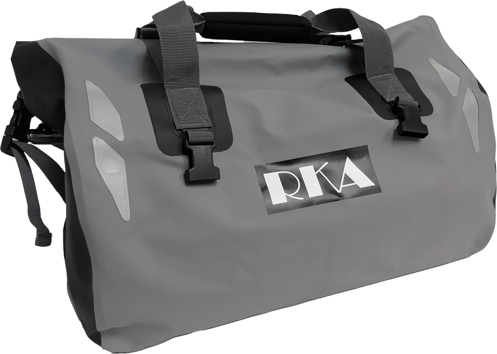 Rugged Motorcycle Duffel Bag Waterproof 30l Black/Grey