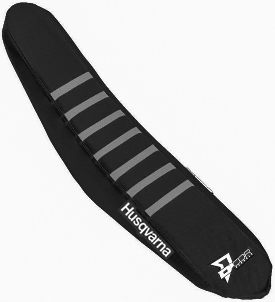 Seat Cover Black/Grey Ribs