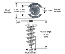 Load image into Gallery viewer, 18mm Shoudler Screw Studs Qty 150