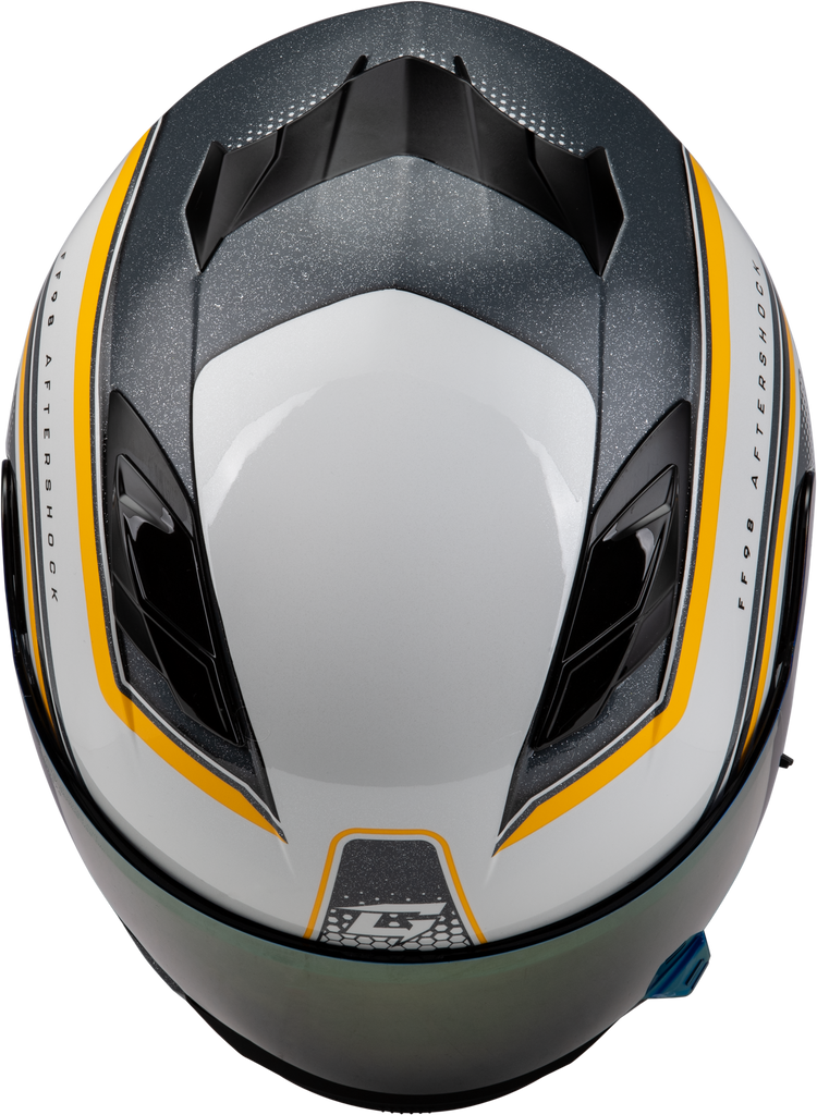 Ff 98 Aftershock Helmet White/Metallic Silver 3x
