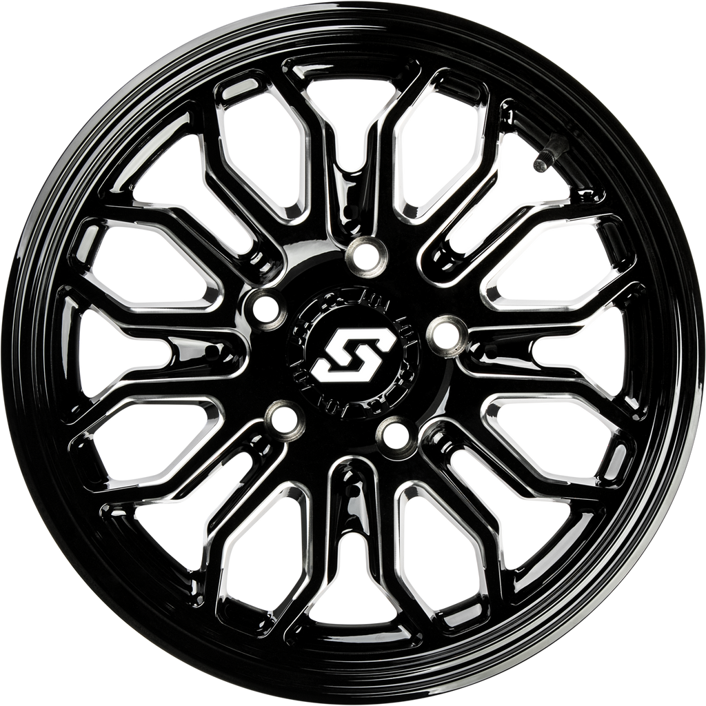 Onyx Wheel 14x7 4/156 +10mm Blk/Machined