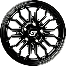 Load image into Gallery viewer, Onyx Wheel 14x7 4/110  47mm Blk/Machined