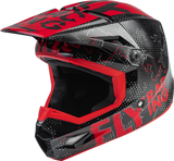 Fly Racing Youth Kinetic Scan Helmet Black/Red Ym 73-3490YM